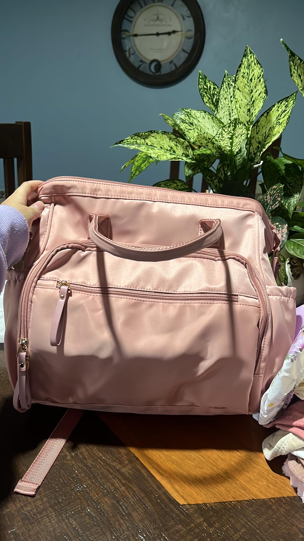 LORADI Large Diaper Bag Tote Backpack (Mocha, Large-20L) customer photo 1