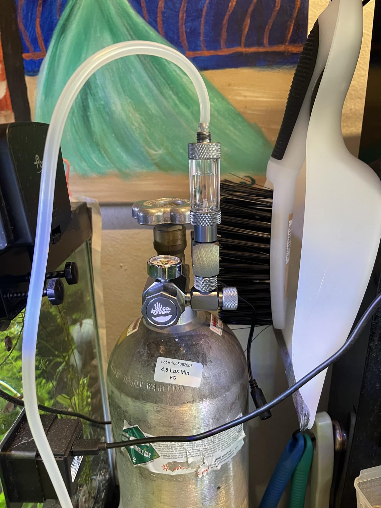 Aquarium Co2 Regulator, Mini CO₂ System with Upgraded DC Solenoid and Bubble Counter Check Valve, Detachable Design, for Building CO₂ System in Aquatic Plant Tank customer photo 1