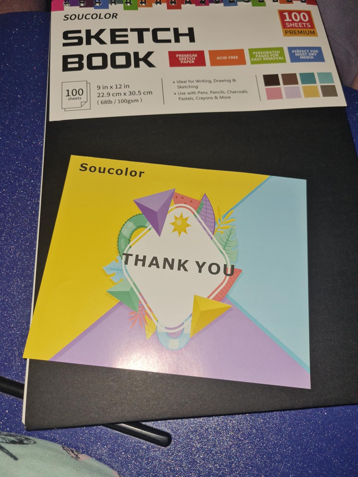 Soucolor Watercolor Paper Pad 9x12 140lb Cold Press 40 Sheets Art Supplies customer photo 2