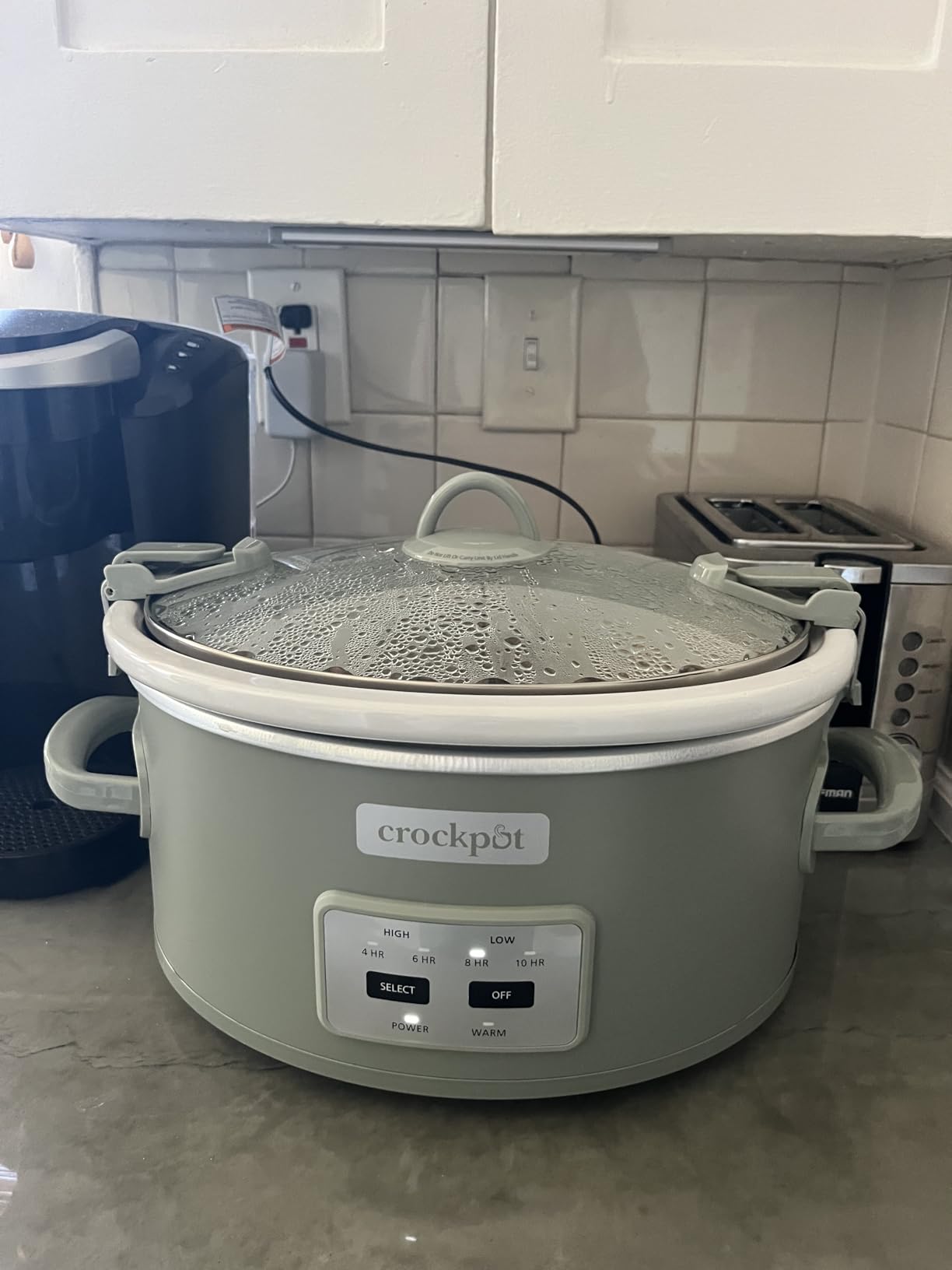 Crockpot® Programmable 7-Quart Cook and Carry Slow Cooker, Grey customer photo 1