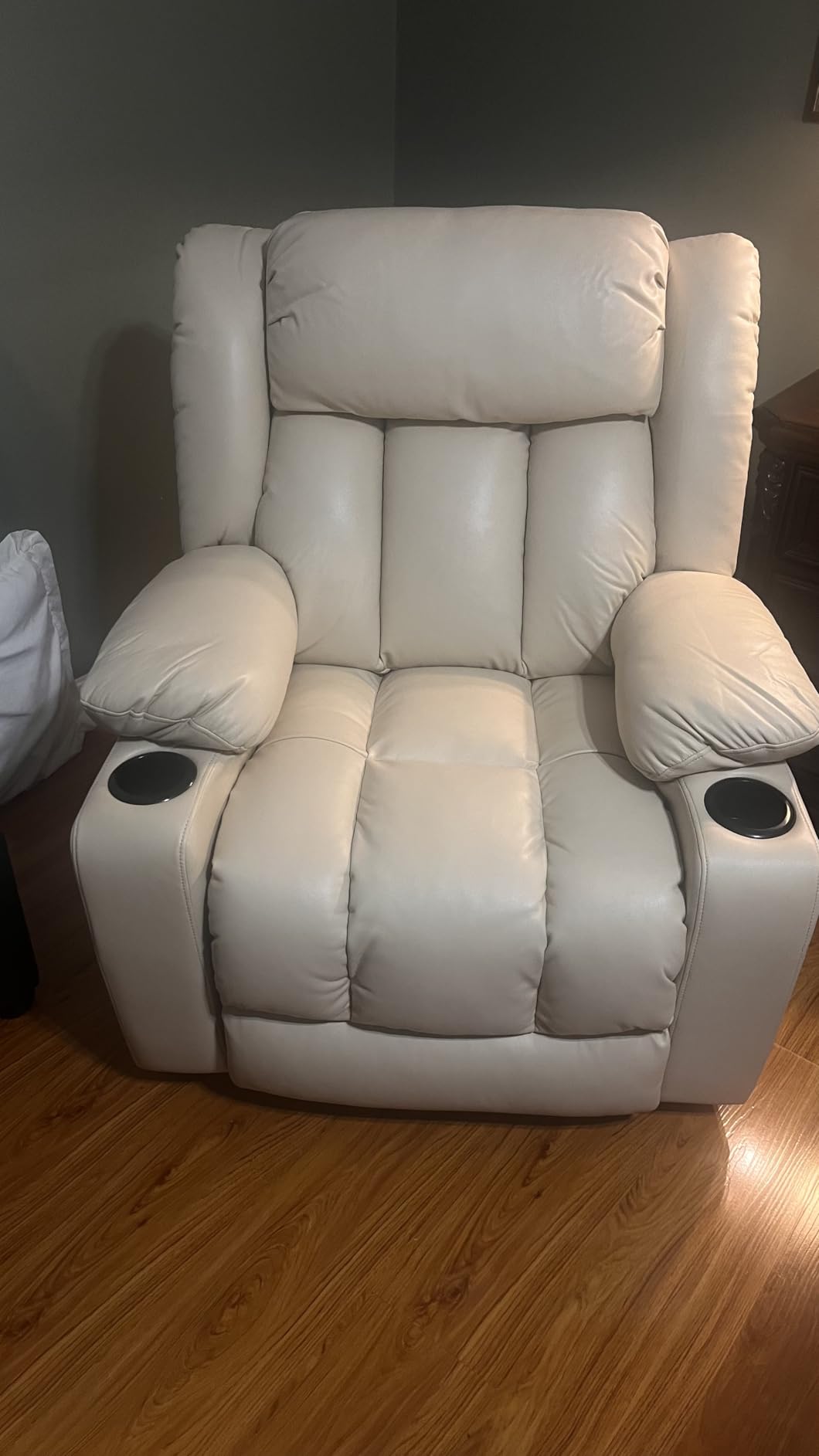 Power Lift Recliner Chair for Elderly, Leather (Cream) customer photo 1
