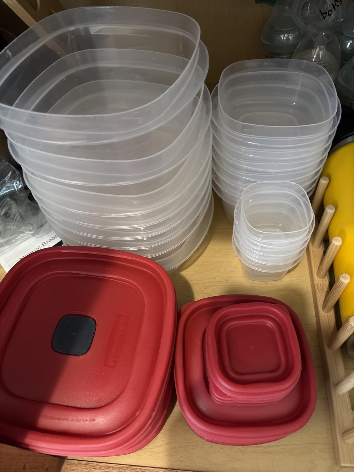Rubbermaid EasyStore Large Containers, 18-Piece Set, Food Storage Containers with Lids customer photo 1