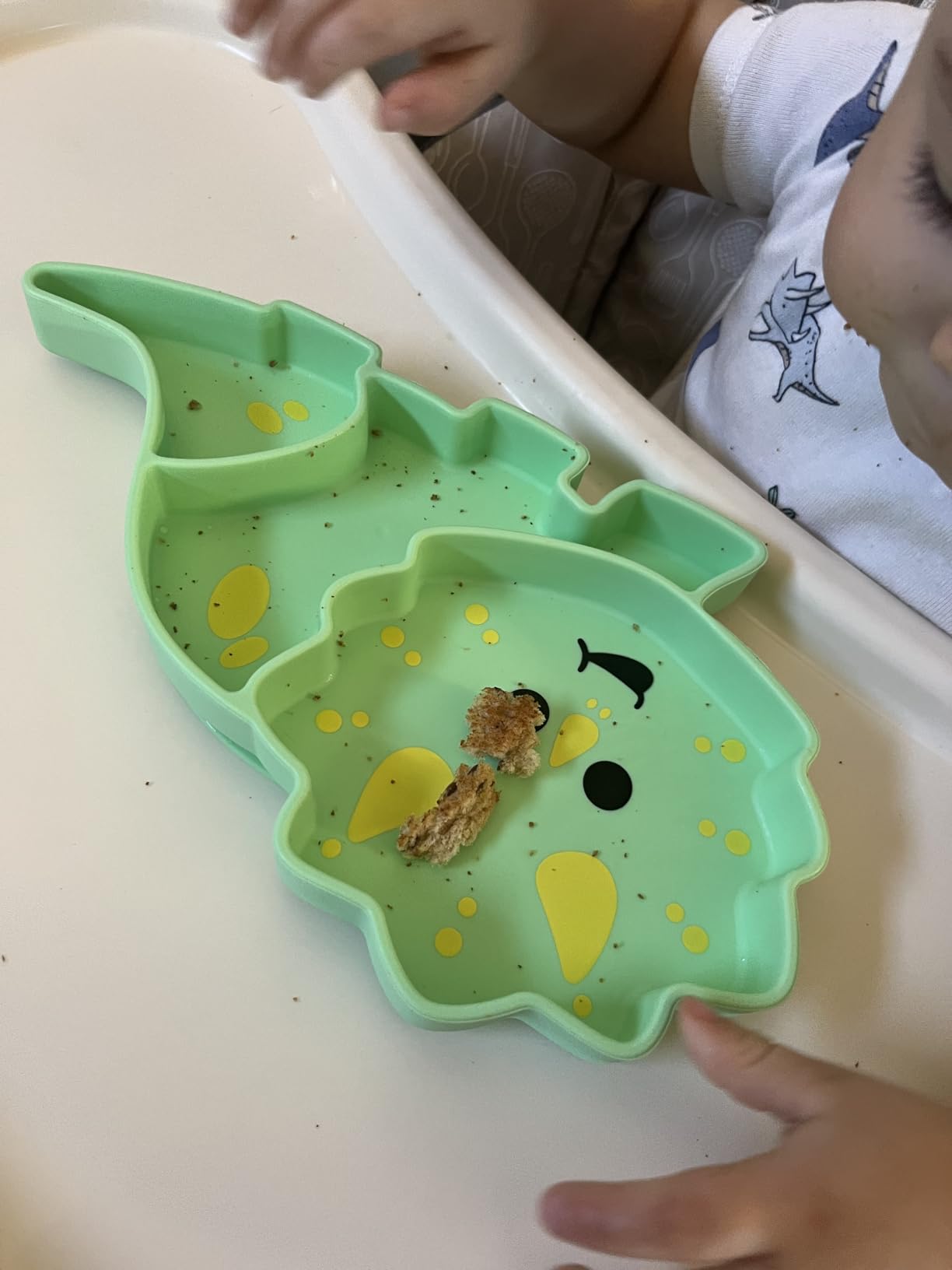 melii Silicone Suction Plate for Babies & Toddlers – Divided Baby Led Weaning Plate, BPA-Free, Non-Toxic, Dishwasher & Microwave Safe, Fits Most High Chairs, 6+ Months customer photo 1