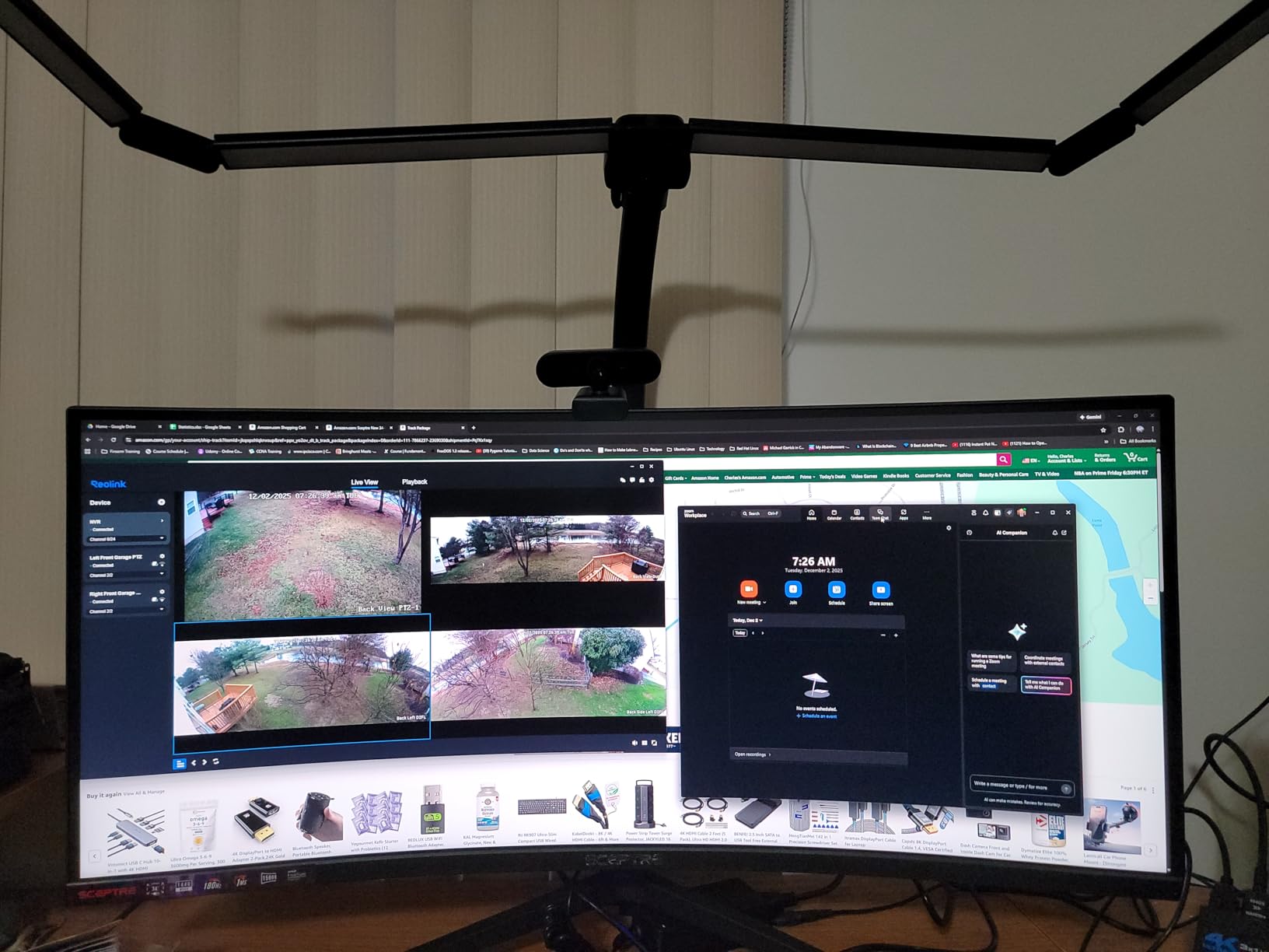 Sceptre 34-Inch Curved Ultrawide WQHD Monitor, 3440 x 1440, R1500, Up to 180Hz/165Hz, DisplayPort x2, 100% sRGB, 1ms, Built-in Speakers, Black (C345B-QUT168 Series) customer photo 2