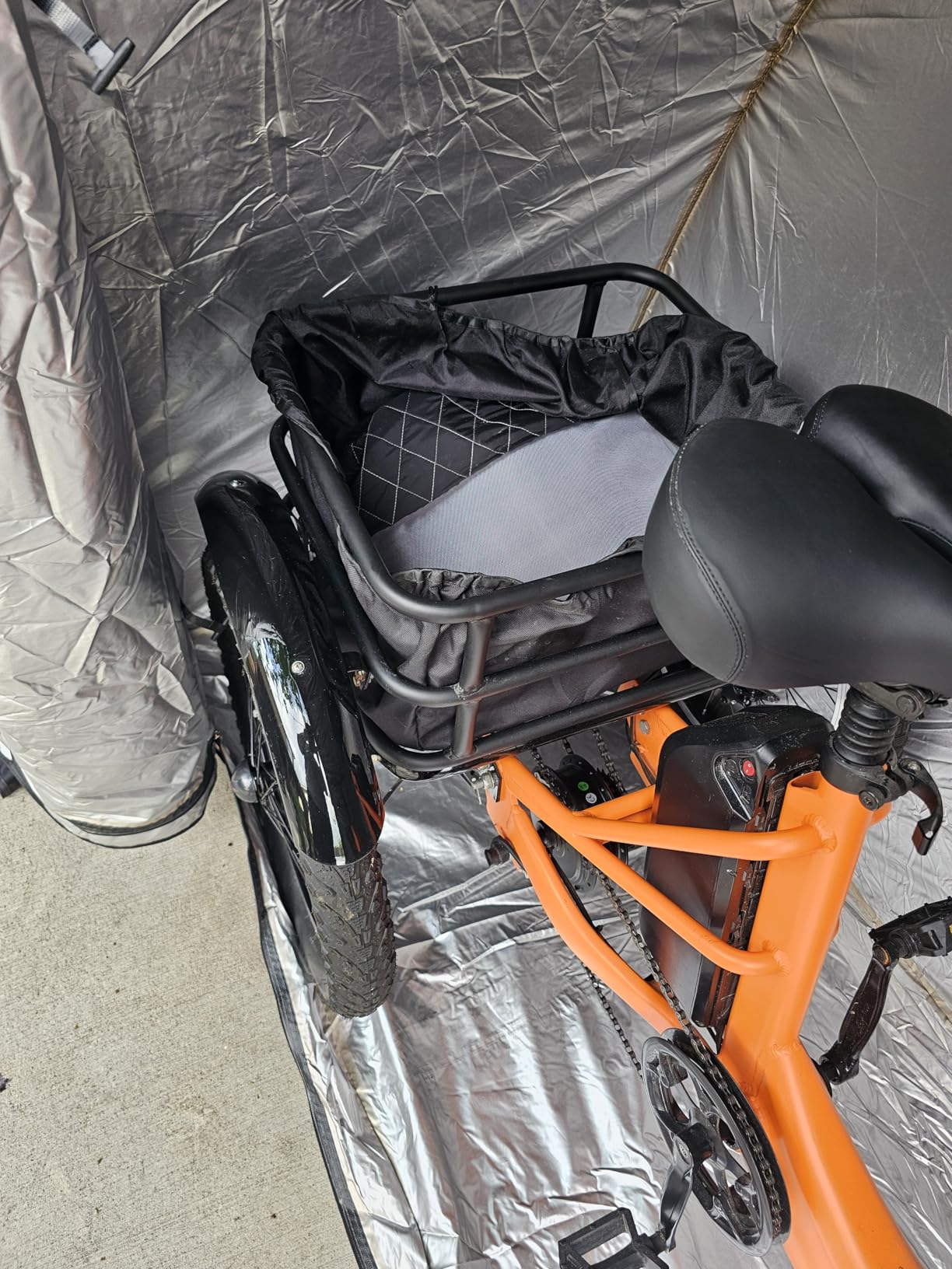 Upgraded Bike Tent with Rain Cover, Outdoor Storage Shed for 2-3 Bikes customer photo 1