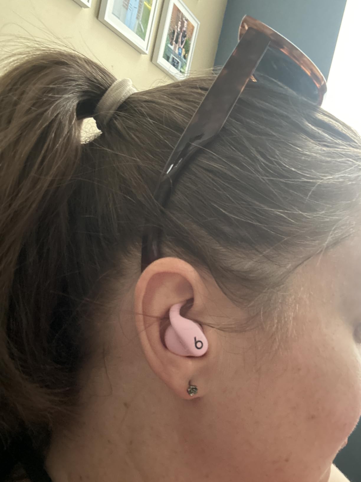 Beats Powerbeats Fit - Wireless Noise Cancelling Workout Earbuds with Secure-Fit Wingtips, Up to 30-Hour Battery Life, Sweat & Water Resistant, Apple & Android Compatible - Power Pink customer photo 1
