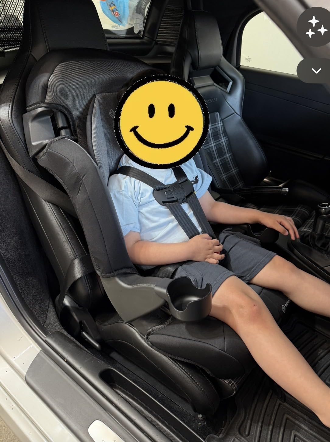 Safety 1st Grand 2‑in‑1 Booster Car Seat, Converts from High Back to Belt‑Positioning Booster, Seat for Kids 40–65 Pounds and Belt‑Positioning 40–100 Pounds, High Street customer photo 1