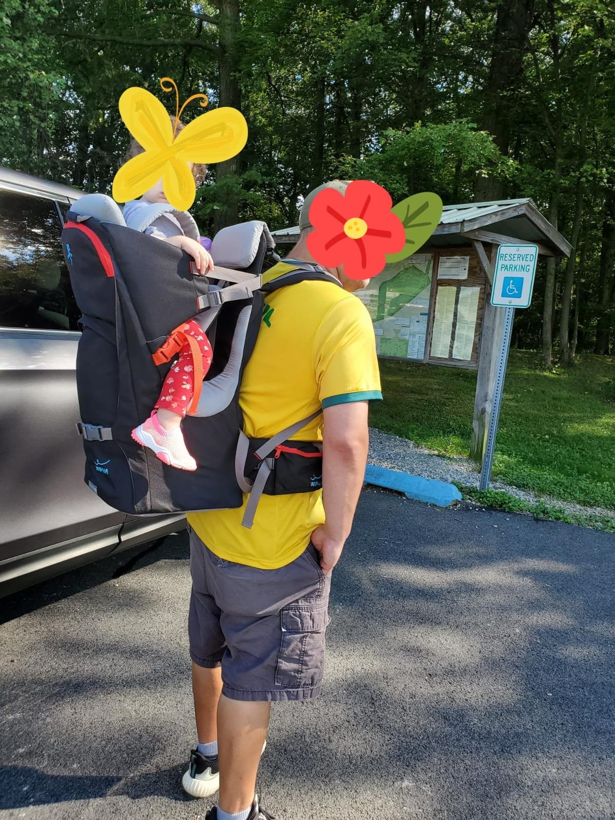 Baby Backpack Carrier, Toddler Hiking Backpack Carrier with Sunshade, Green customer photo 1