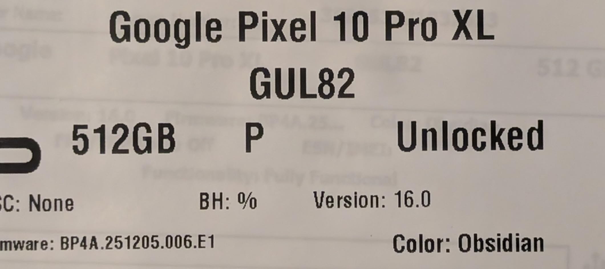 Google Pixel 10 Pro XL customer photo 1