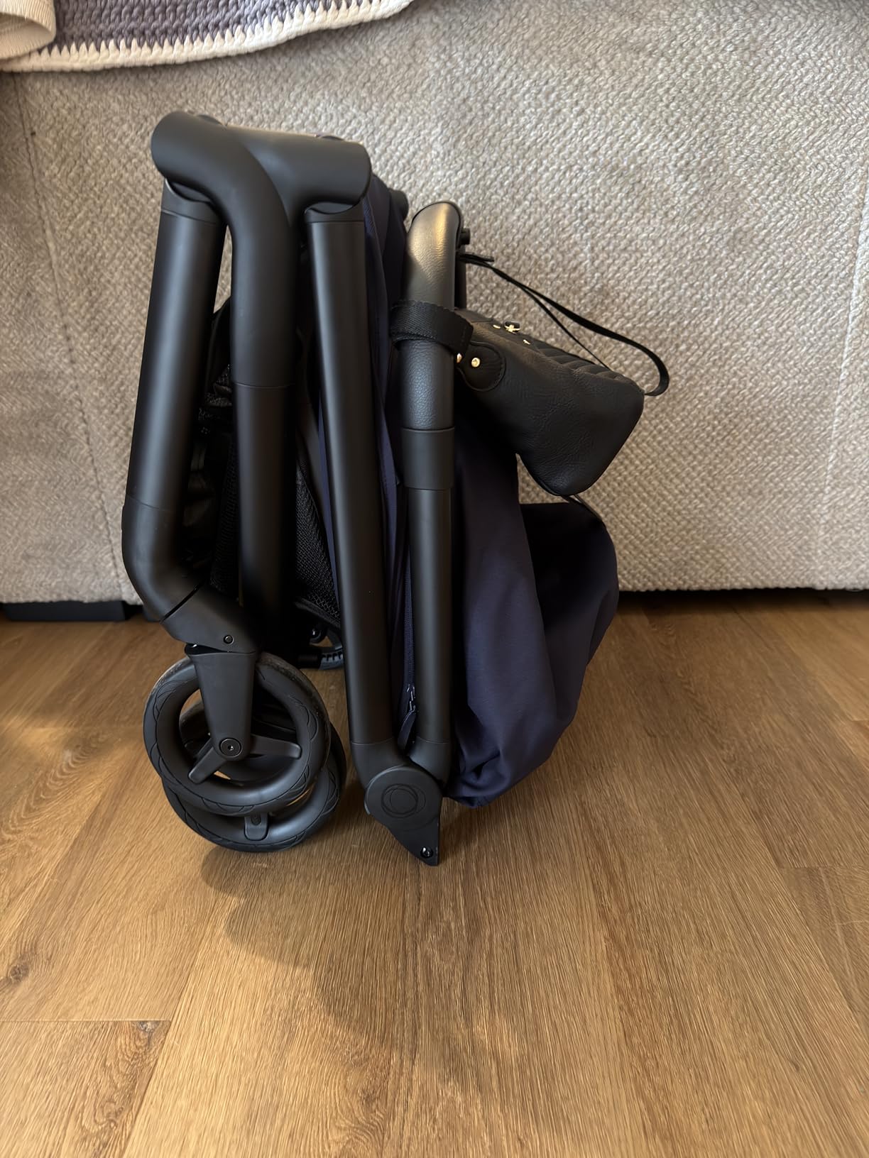 Itzy Ritzy Adjustable Stroller Caddy & Organizer Bag, Easy Attach (Saddle) customer photo 1