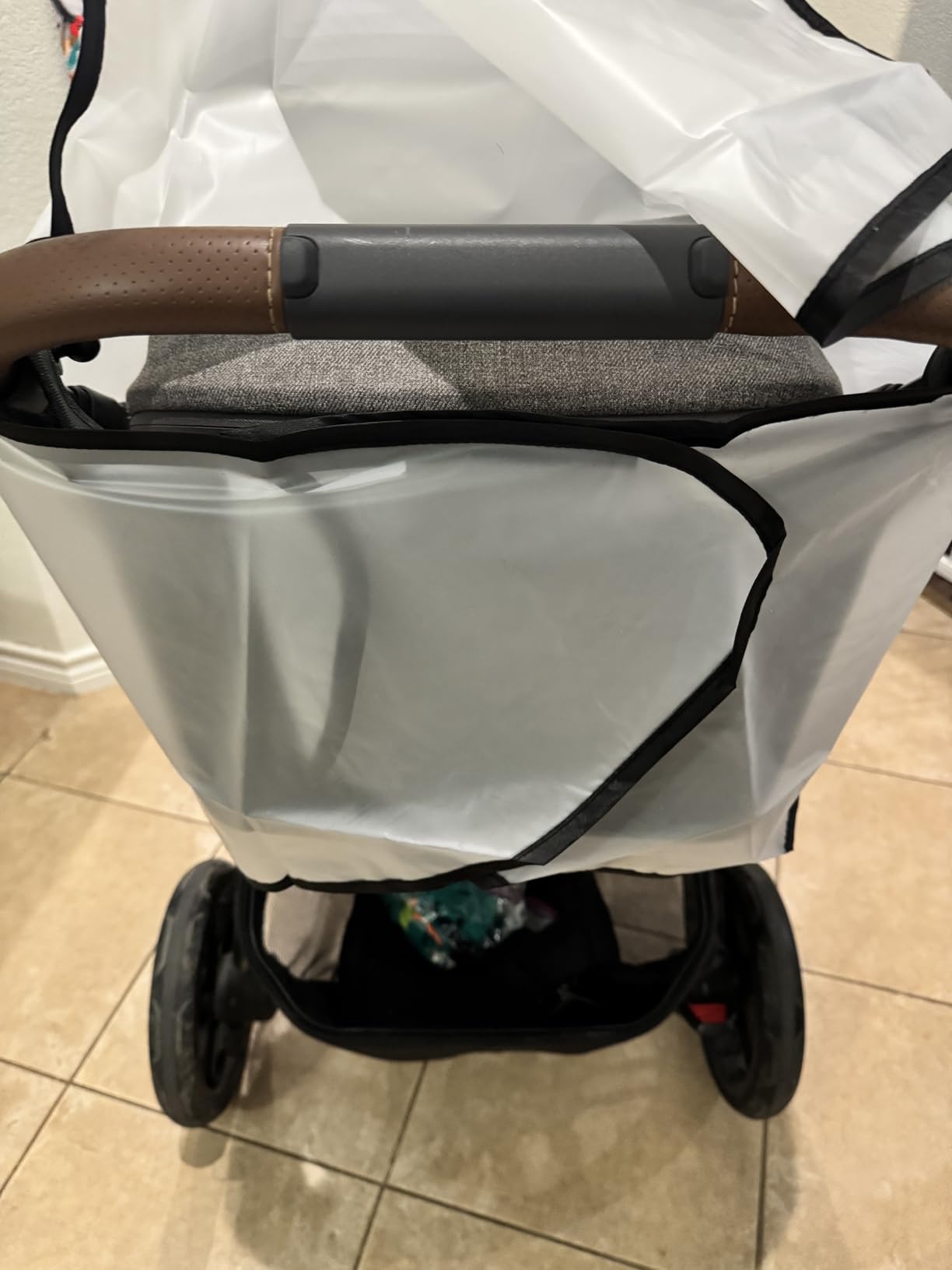 Clear Stroller Rain Cover, Universal Fit Baby Travel Weather Shields customer photo 1