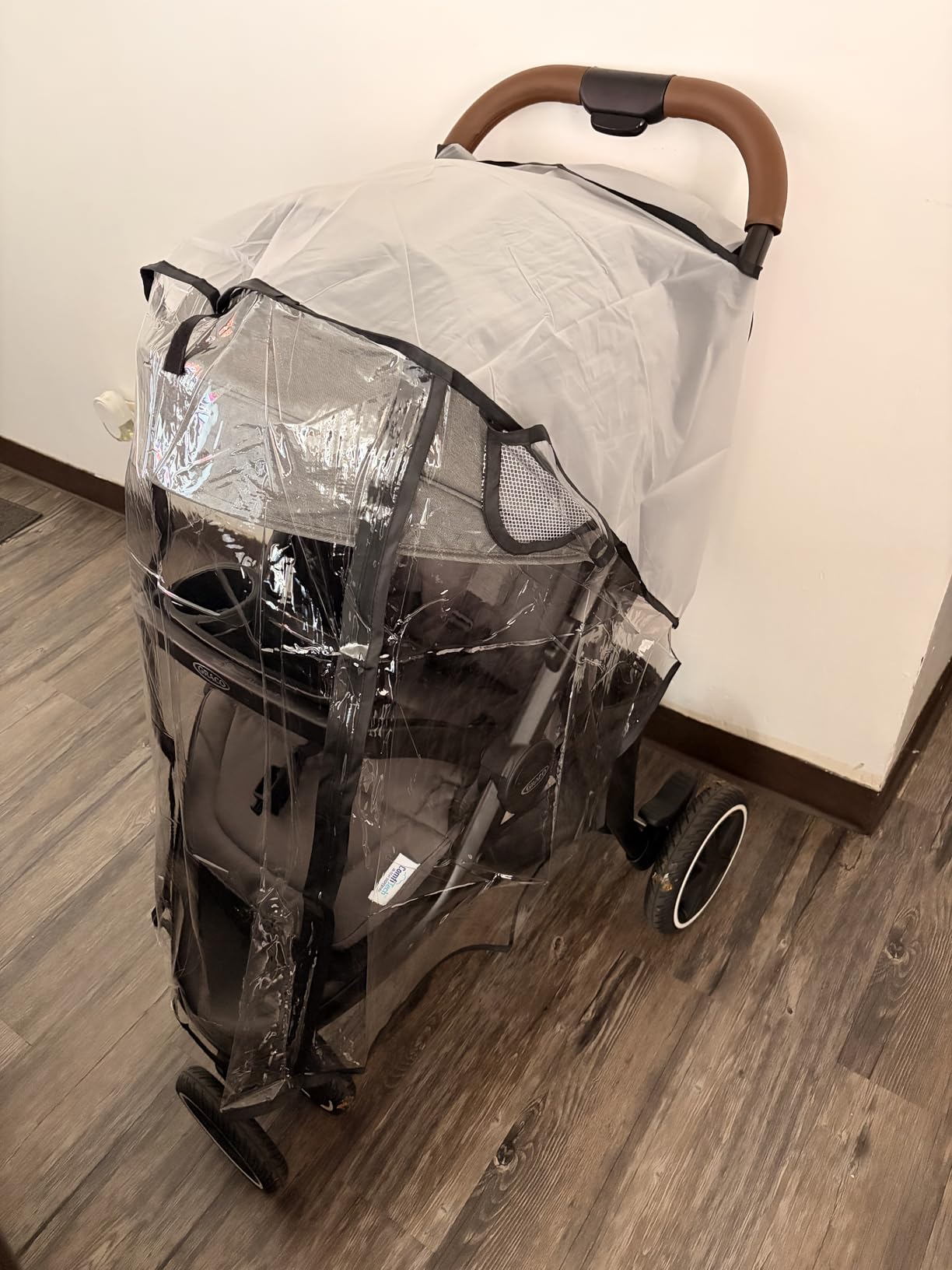 Clear Stroller Rain Cover, Universal Fit Baby Travel Weather Shields customer photo 2