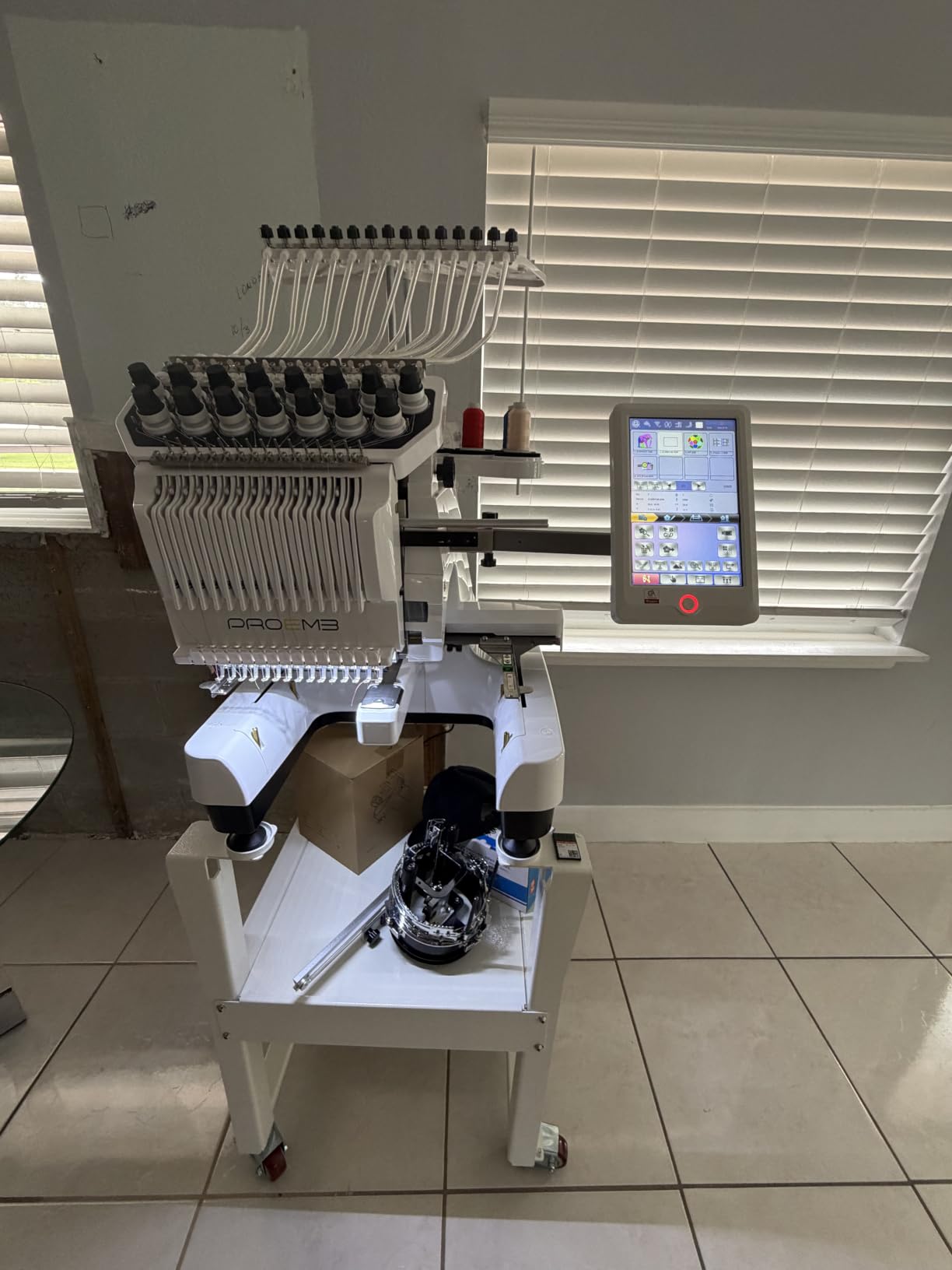 BF-1500 15 Needle Single Head Home Commercial Embroidery Machine customer photo 1