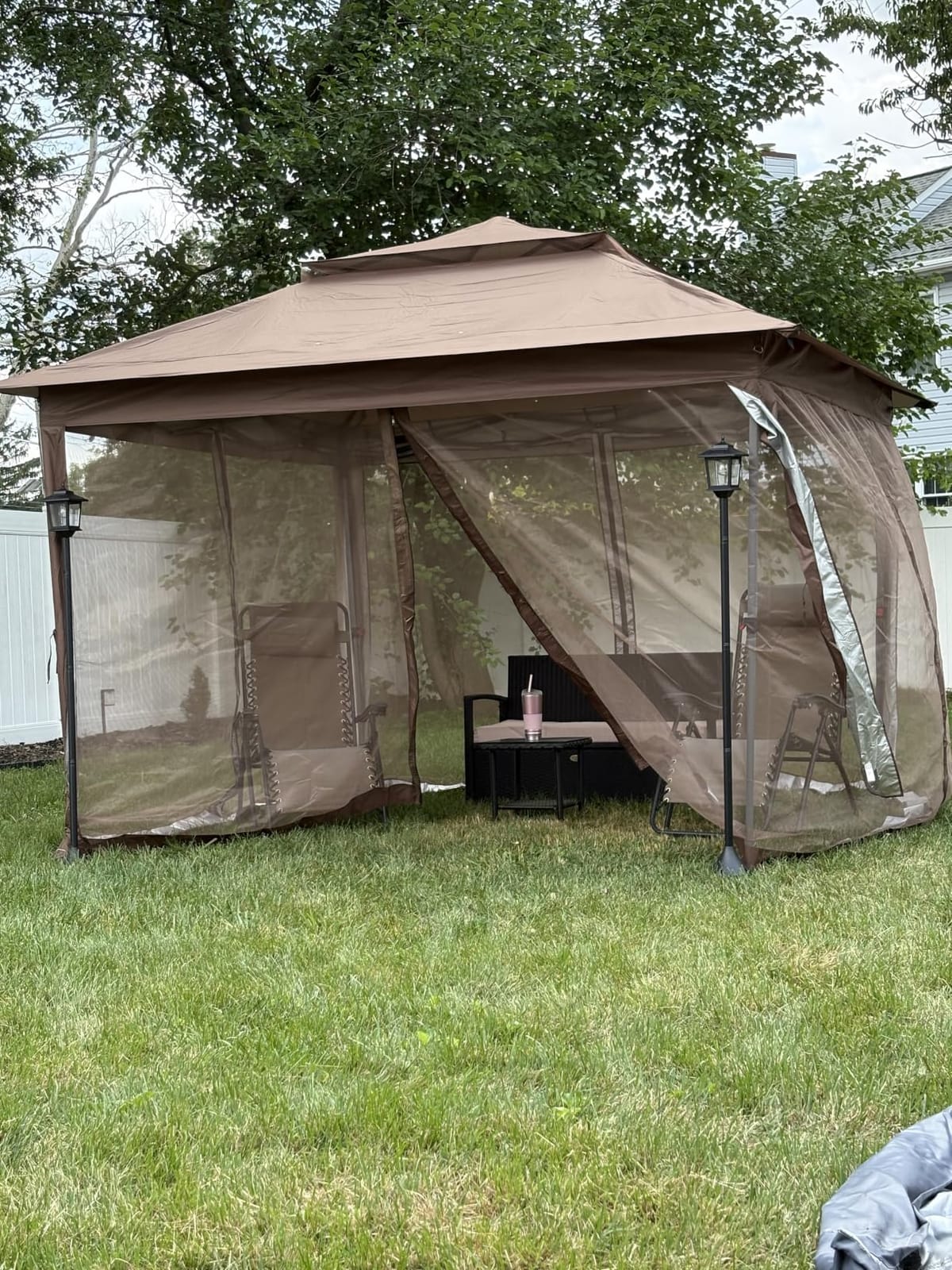 ABCCANOPY Pop Up Gazebo 11x11 with Mosquito Netting, Dark Gray customer photo 2