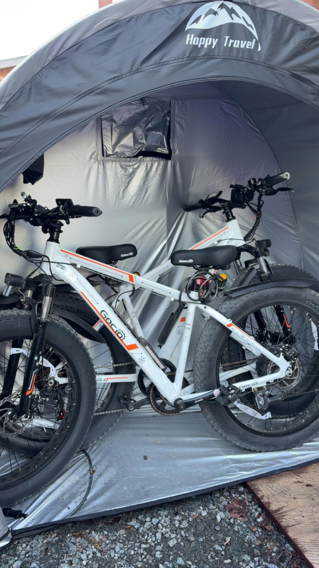 Happy Travel Bike Storage Shed Tent, Outdoor Portable Bicycle Storage Sheds customer photo 2