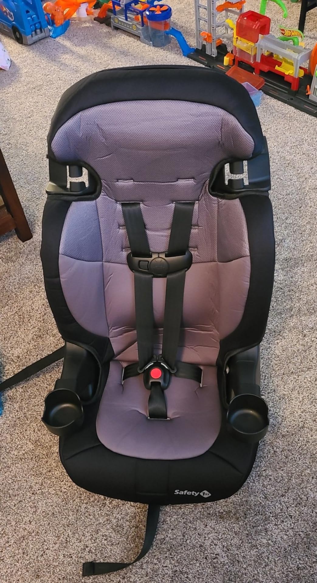 Safety 1st Grand 2-in-1 Booster Car Seat, Converts from High Back to Belt-Positioning Booster, High Back Seat for Kids 40-65, and Belt-Positioning 40-100 Pounds, Black Sky customer photo 1