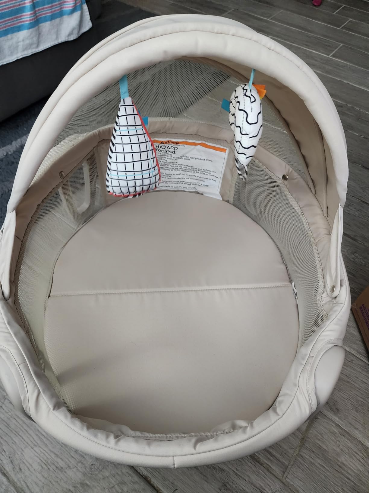 Boppy Cozy Cabana Portable Bassinet, Easy Baby Travel Bed, Sun Shade, 0-5m customer photo 1