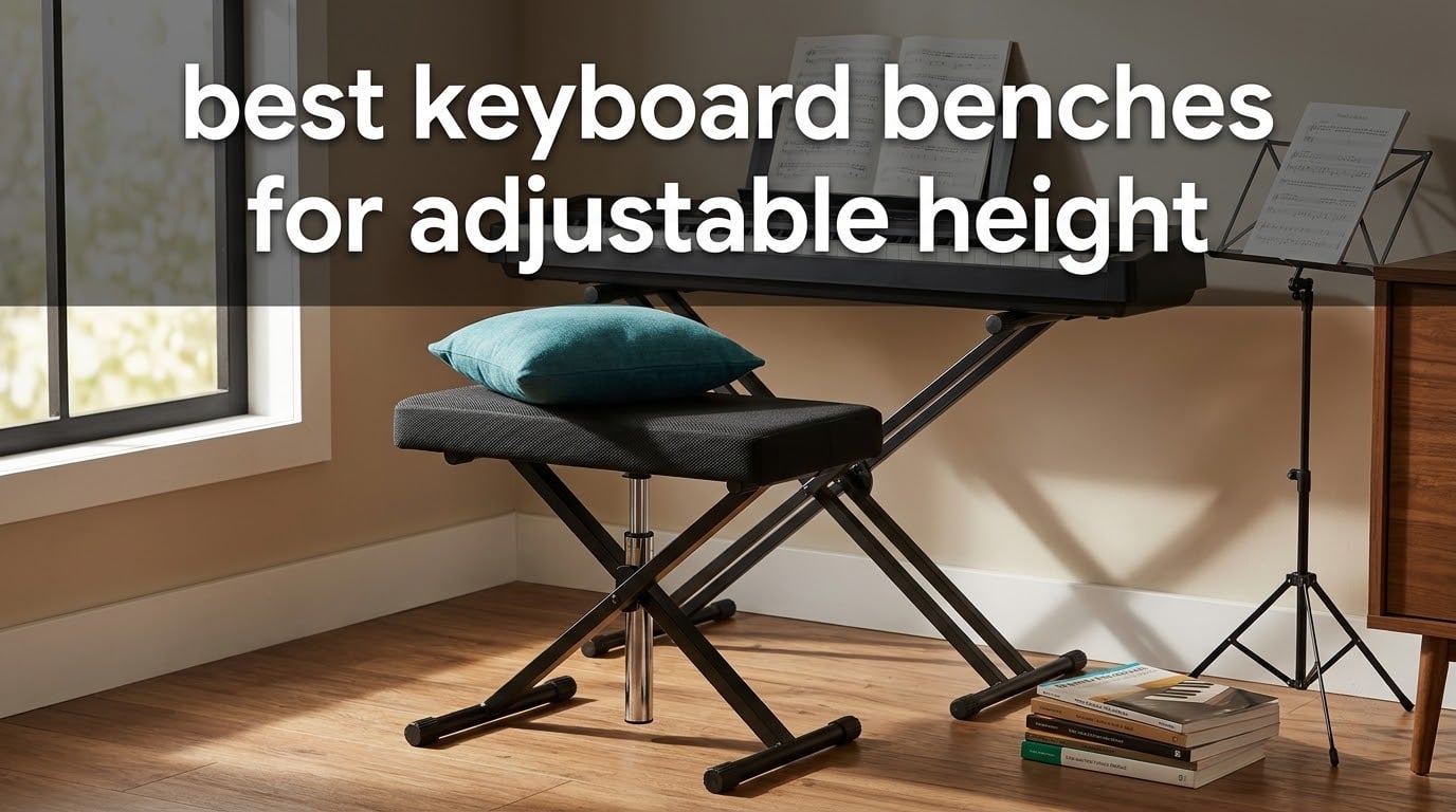 best keyboard benches for adjustable height