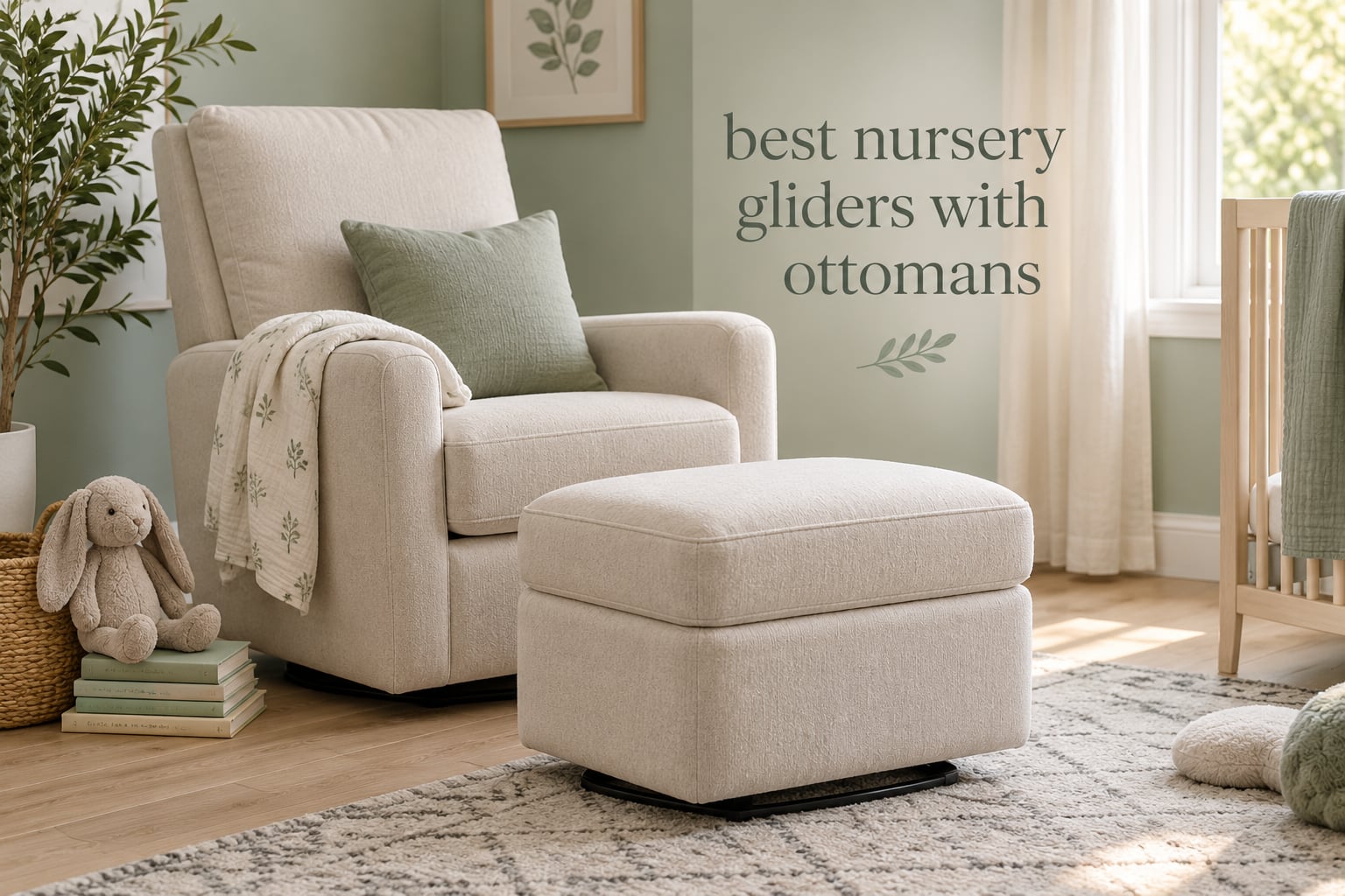best nursery gliders with ottomans