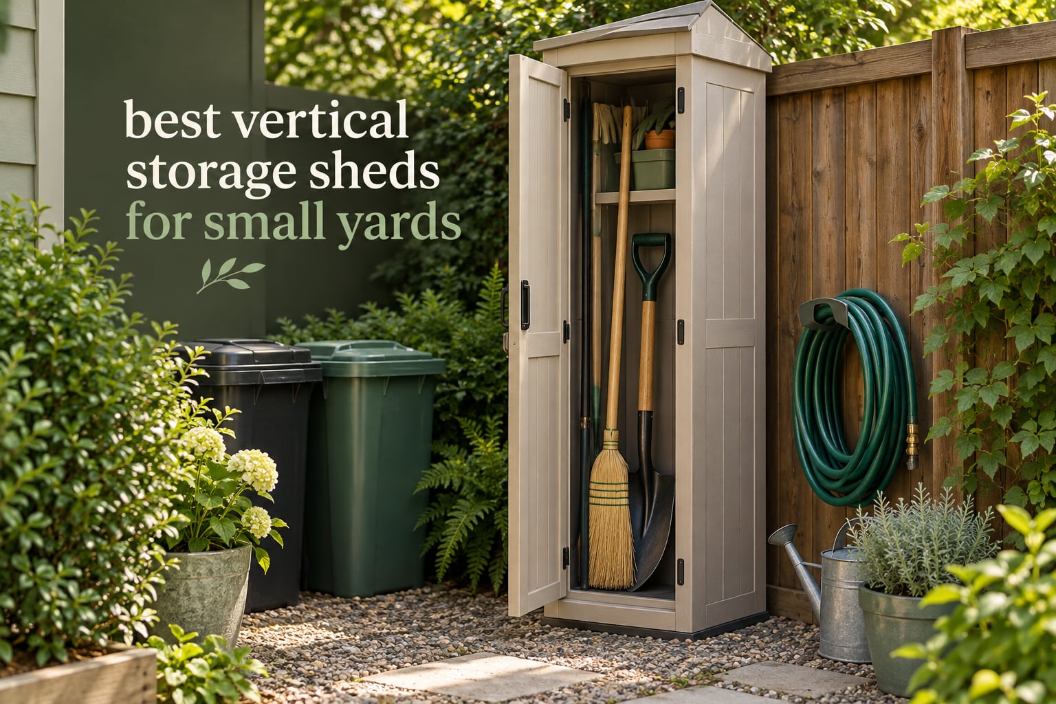 best vertical storage sheds for small yards