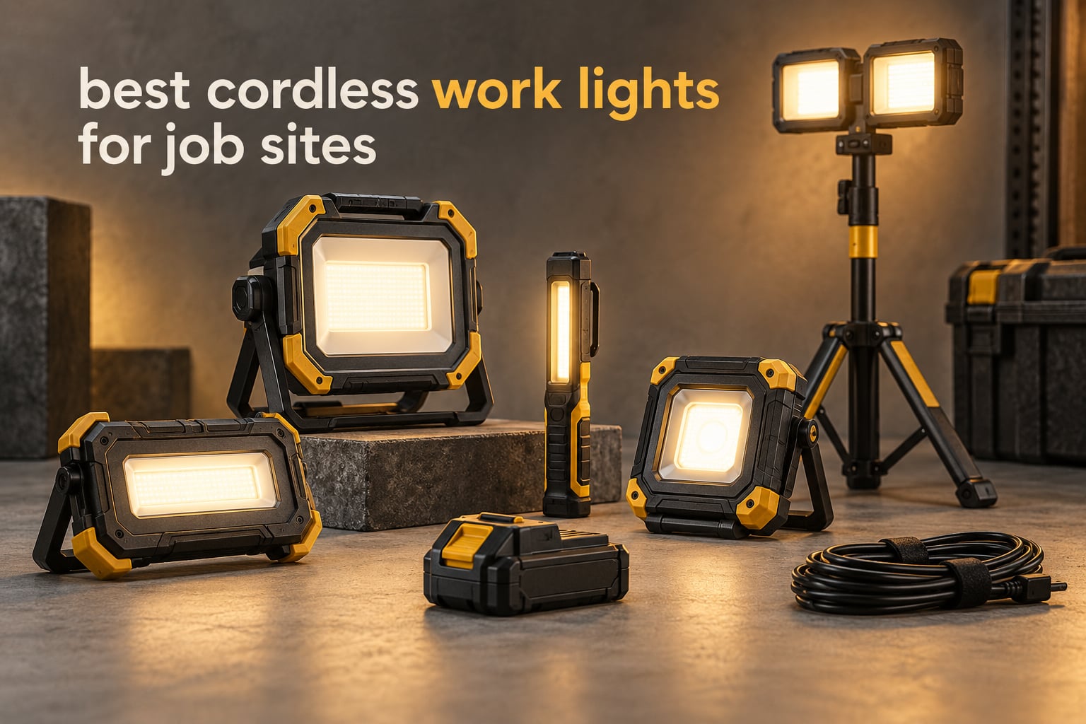 best cordless work lights for job sites