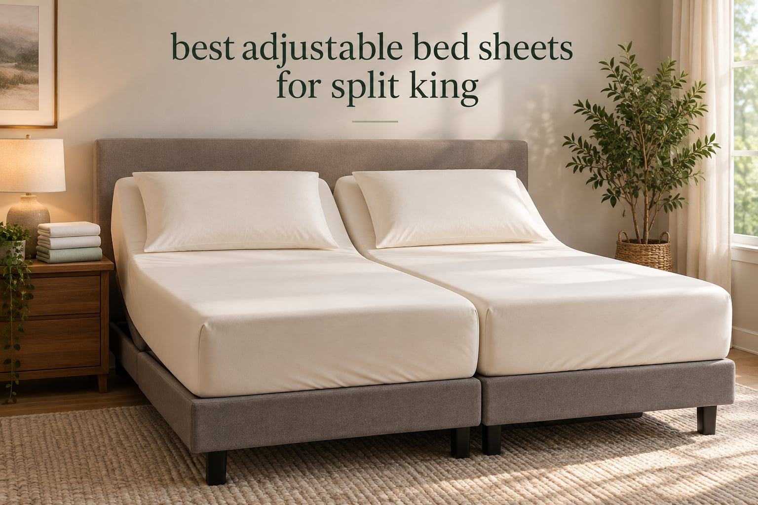 best adjustable bed sheets for split king