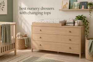 best nursery dressers with changing tops