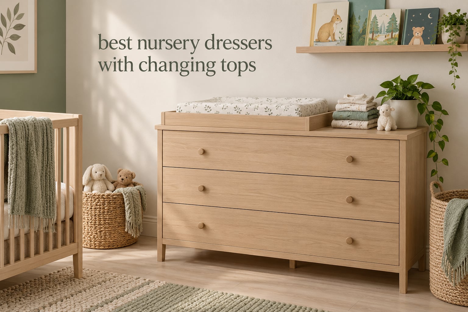 best nursery dressers with changing tops
