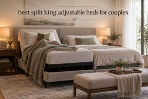 best split king adjustable beds for couples