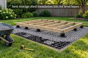 best storage shed foundation kits for level bases