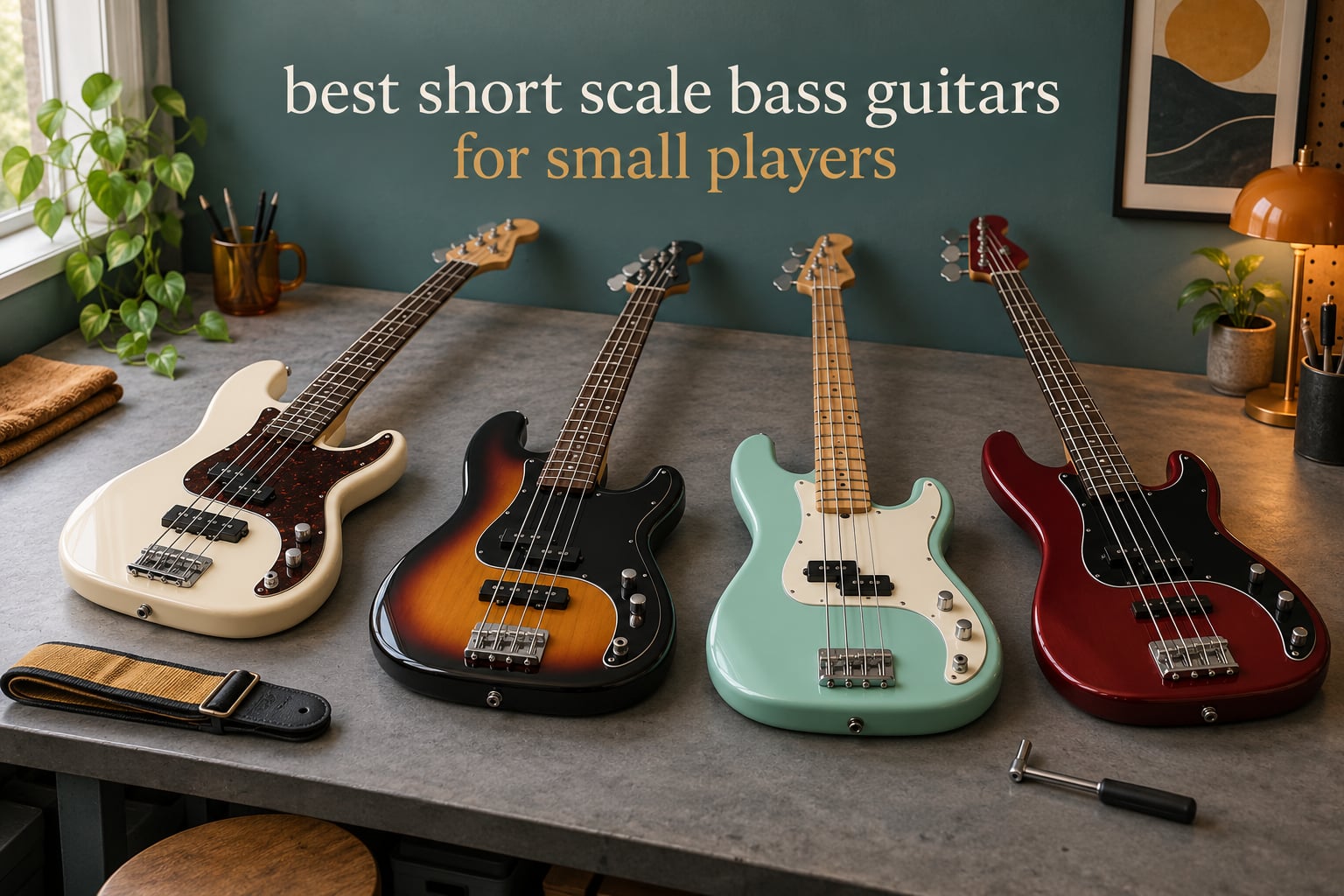 best short scale bass guitars for small players