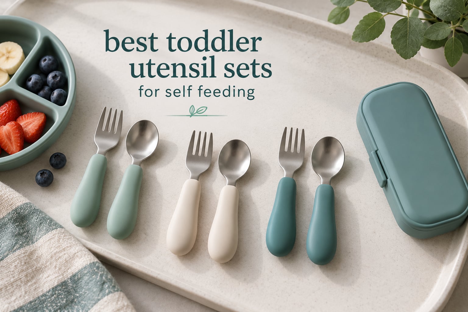 best toddler utensil sets for self feeding