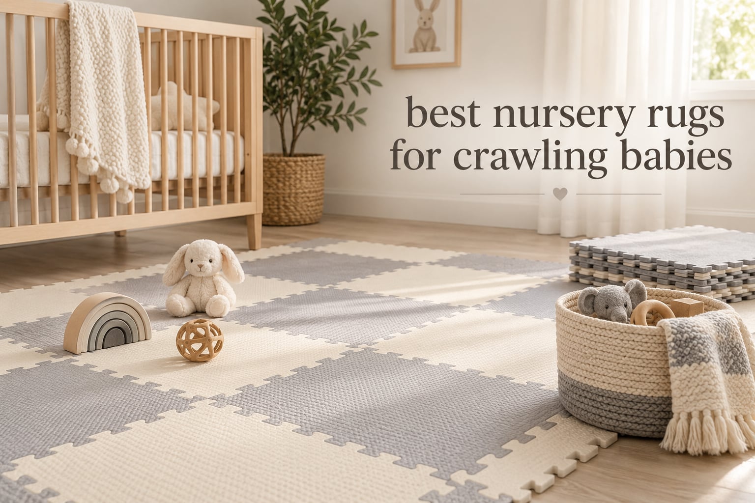 best nursery rugs for crawling babies