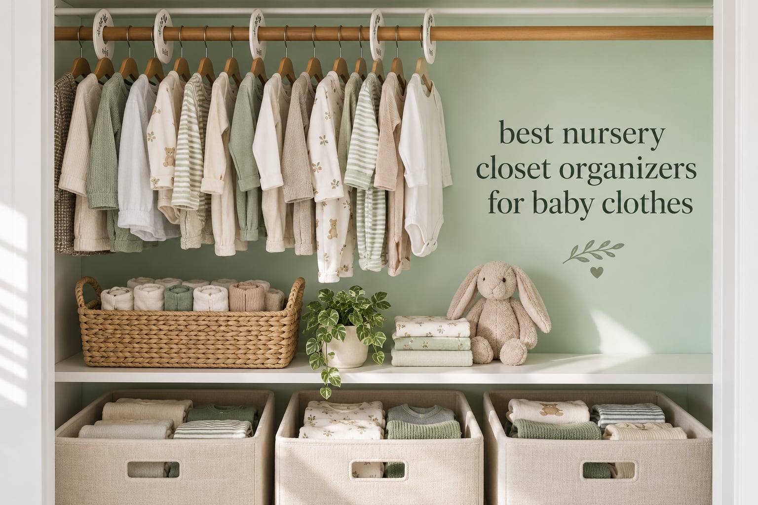 best nursery closet organizers for baby clothes