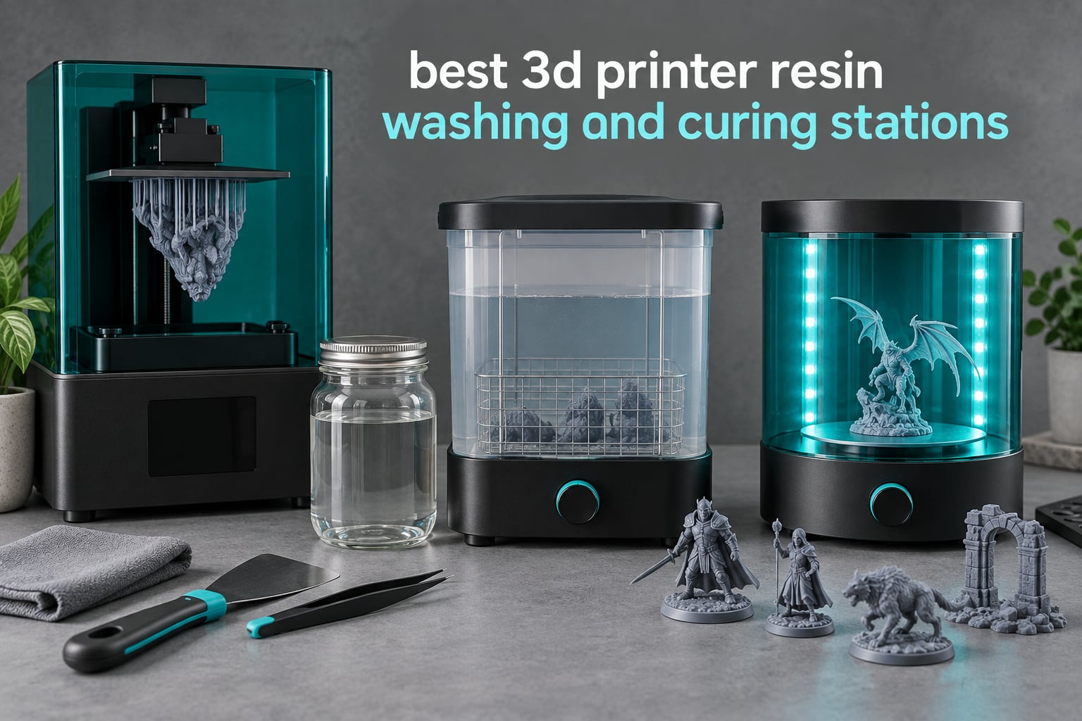 best 3d printer resin washing and curing stations
