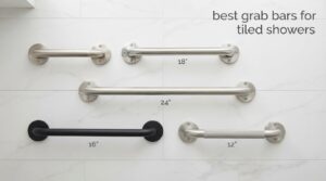 best grab bars for tiled showers